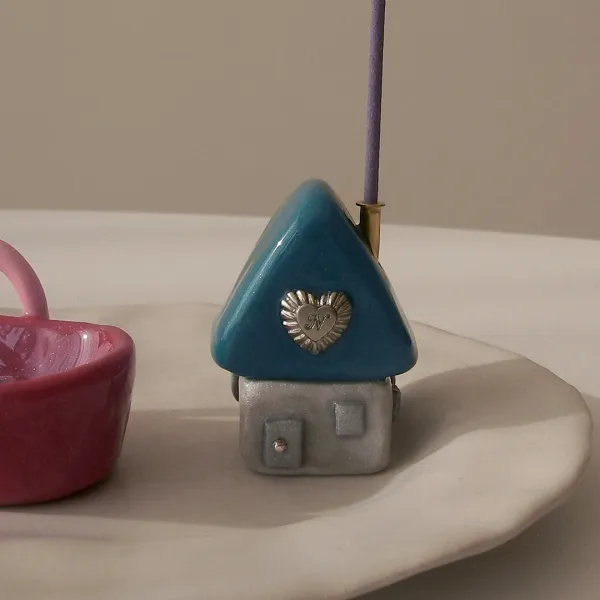 home incense holder-turquoise