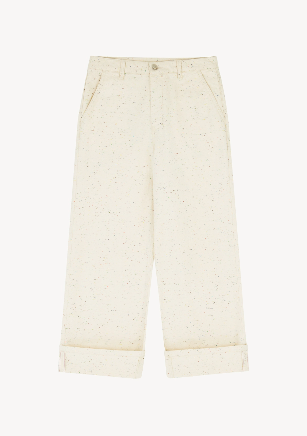 문달 Esme Selvedge Denim in Ivory 상품 이미지 1