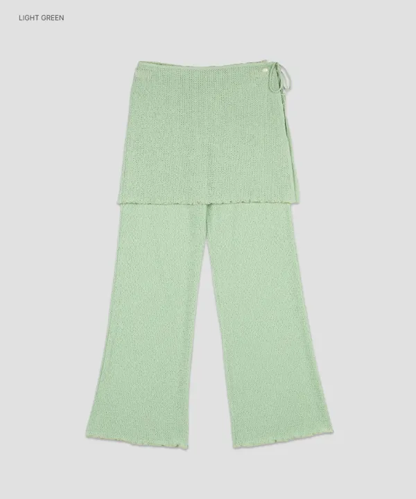 (PT-5800)AIRY WAVE COVER-UP PANTS SET UP