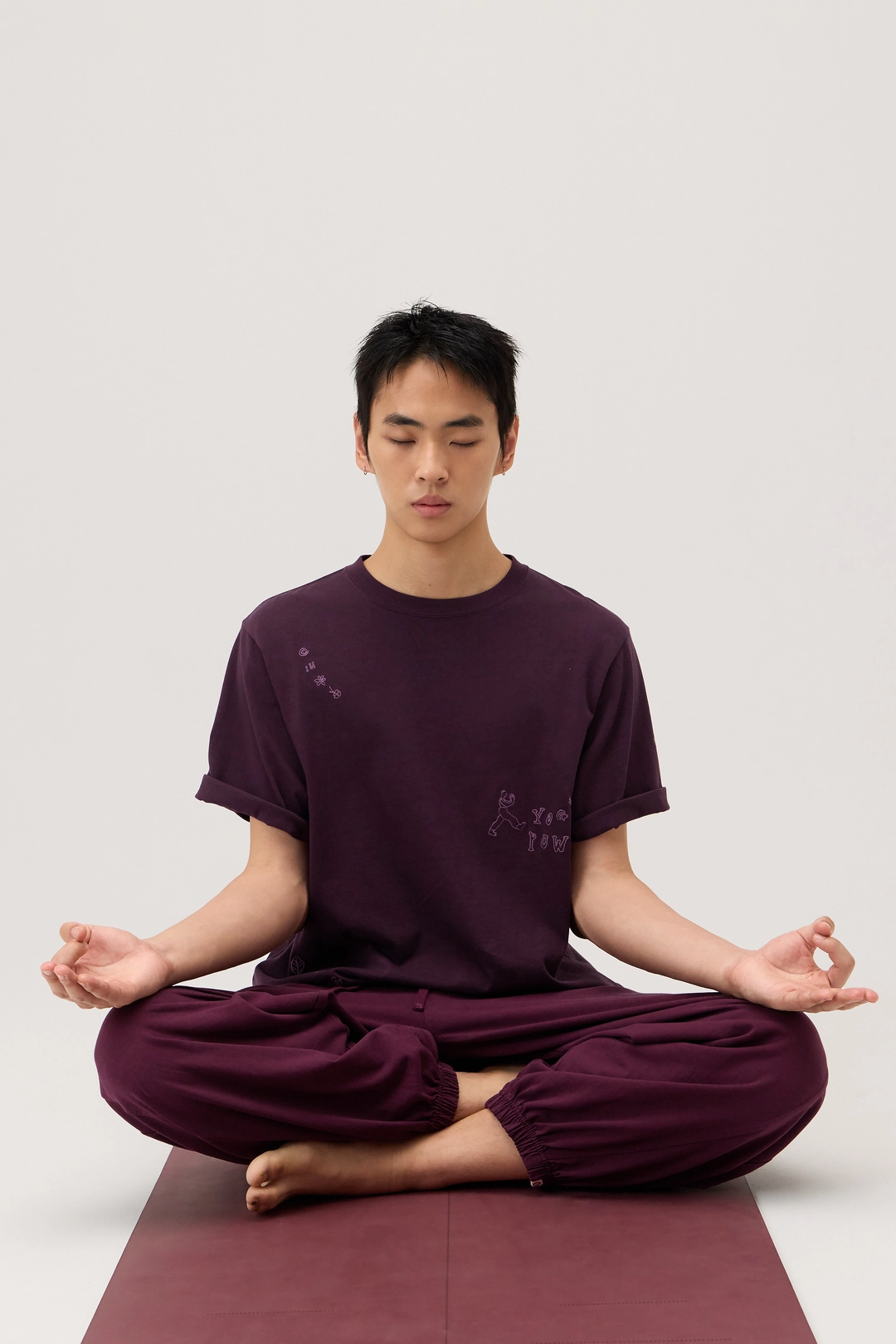 부디무드라 Jalan short sleeve (Unisex)_Plum Perfect 상품 이미지 1