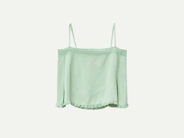 Via Sona lace top (Mint)