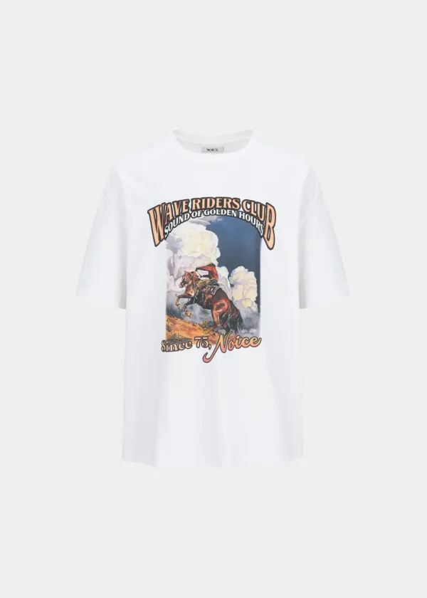 WESTERN RIDER GRAPHIC T-SHIRT - OFF WHITE