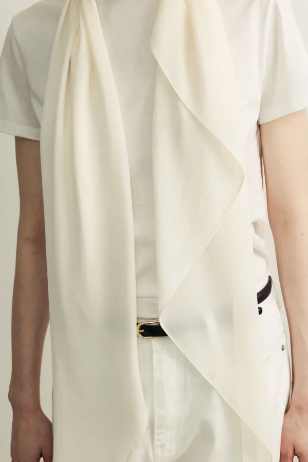 Chiffon scarf _cream