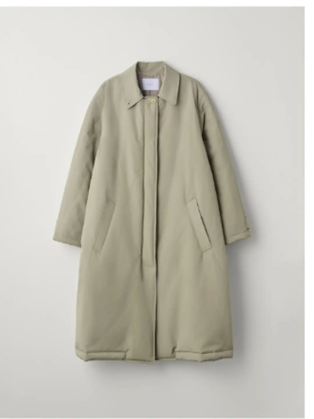 padded trench coat