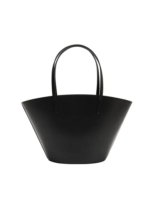 Leather Bucket Bag, Black