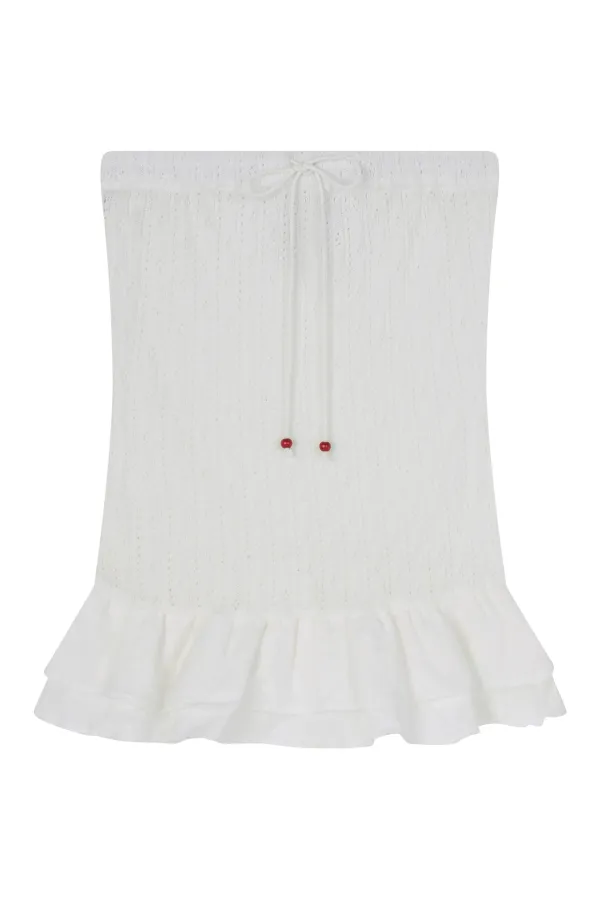 WOOD BEAD TIERED TOP (IVO)