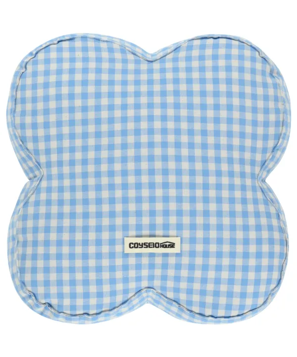 4LEAF CLOVER CUSHION SKY BLUE