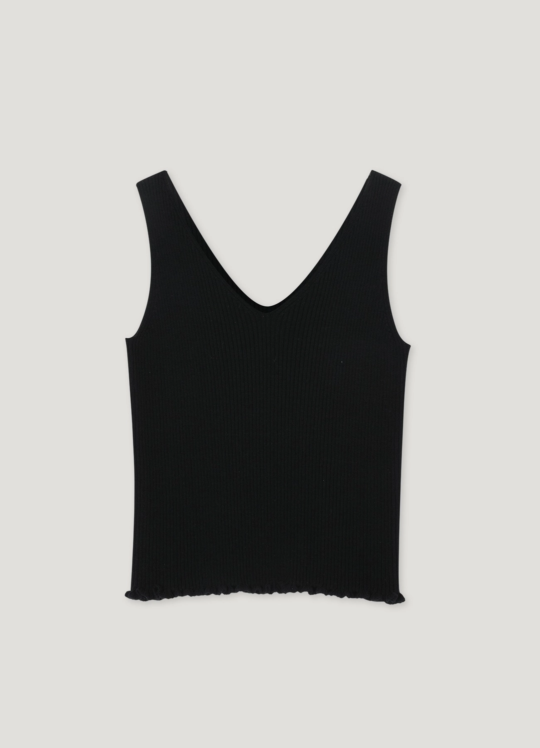 르베인 Frill Knit Sleeveless(Black) 상품 이미지 1
