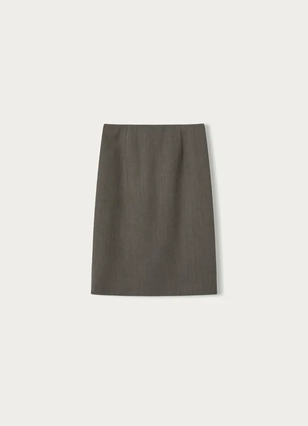 Vinci wool skirt (Smoky taupe)