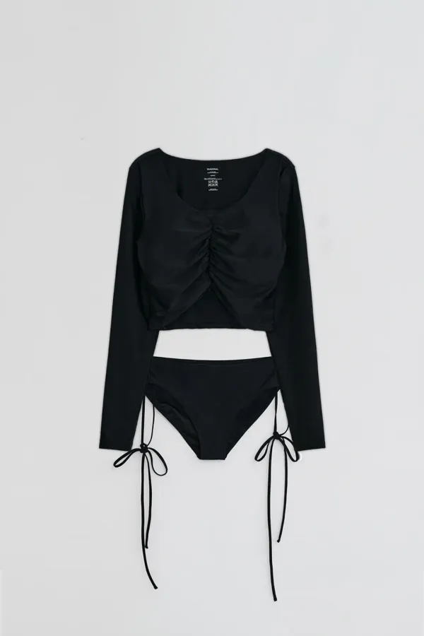 SHIRRING RASHGUARD SET