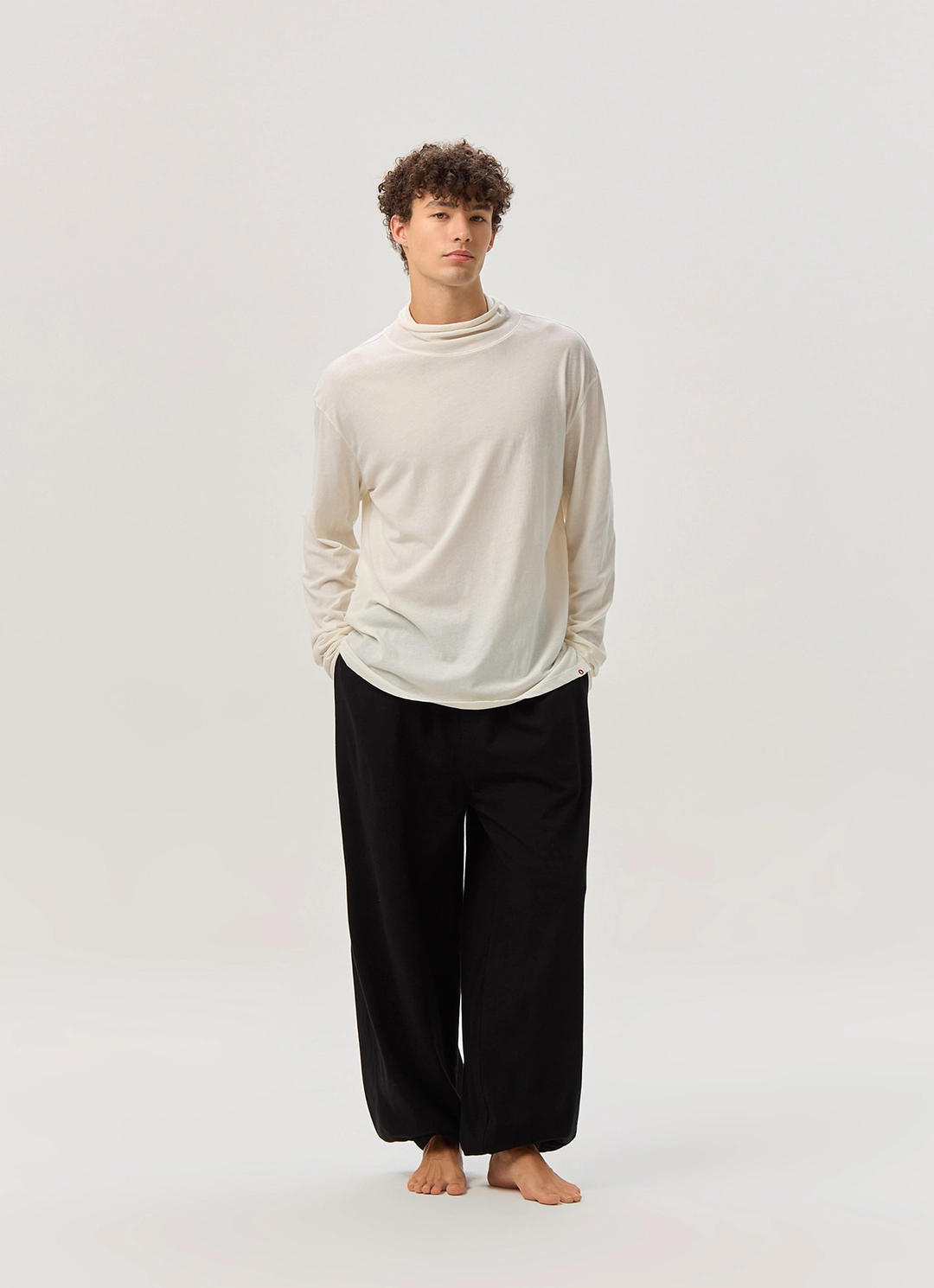 부디무드라 Nabhas long sleeve (Unisex)_Tofu 상품 이미지 1