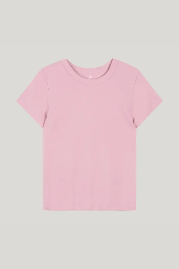 basic round t-shirts_pink
