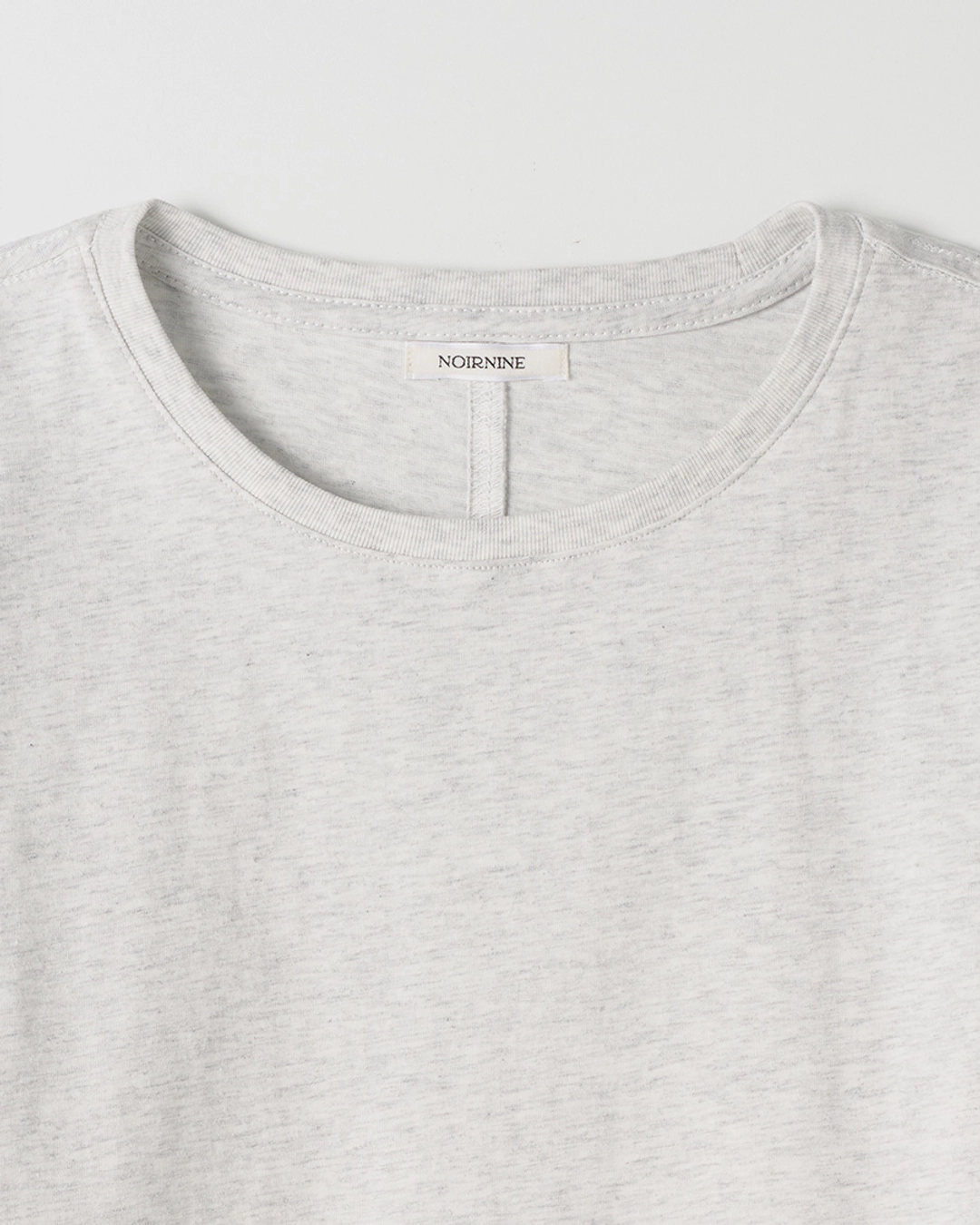 누아르나인 Soft Round T-shirts [MELANGE GREY] 상품 이미지 2
