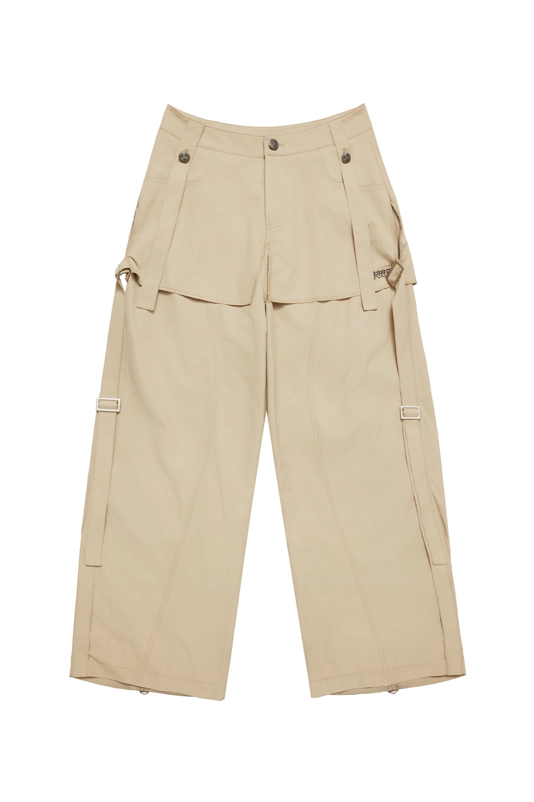 와이이이엘 SKIRT LAYERED WIDE PANTS BEIGE 상품 이미지 1