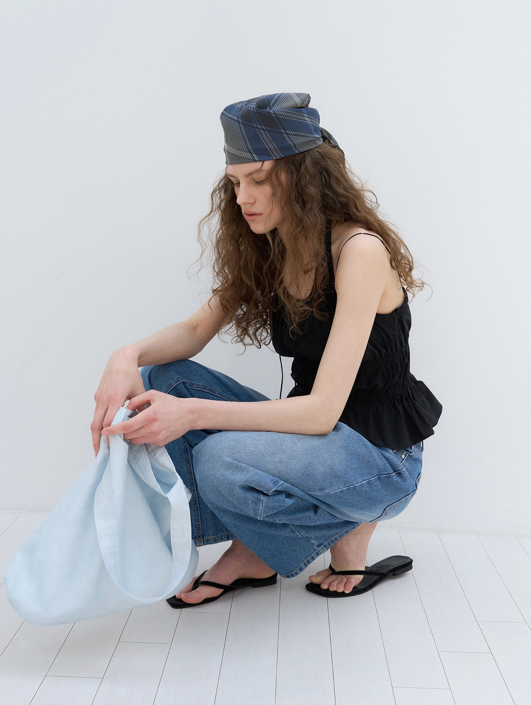 포에토 Vacance bag - blue flower 상품 이미지 2