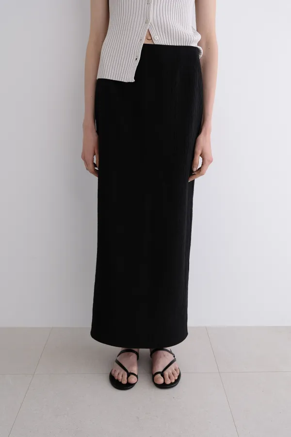 Gleam Maxi Skirt (black)