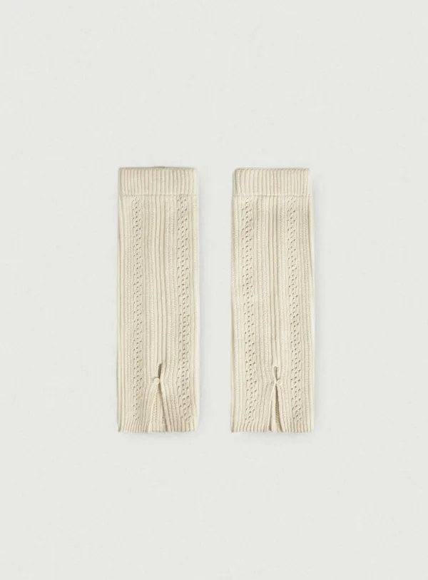 Fico Pointelle Wool Knit Leg Warmer_Cream [10월 말 순차 배송]