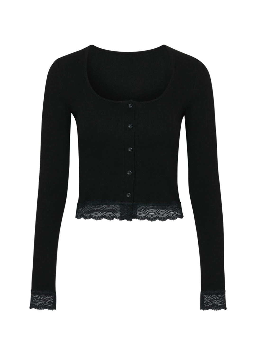 루루서울 Golgi Lace Cardigan (Black) 상품 이미지 3