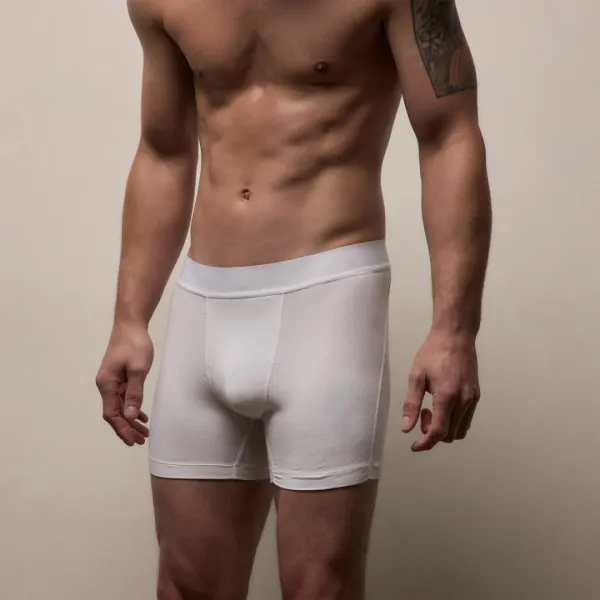 Elevated Lotus Sport Boxer Short - White