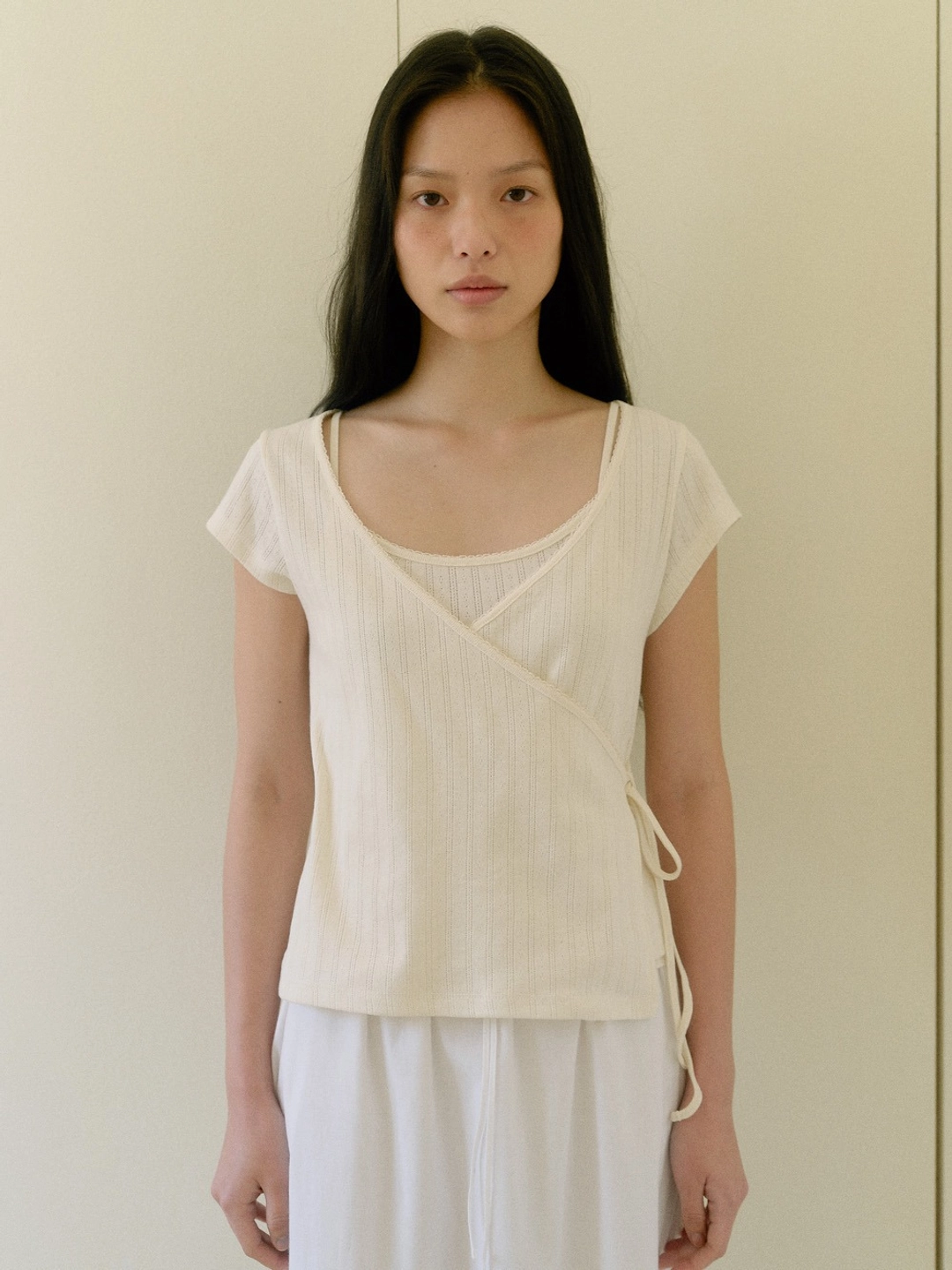 베이오드 eyelet sleeveless set top_cream 상품 이미지 2