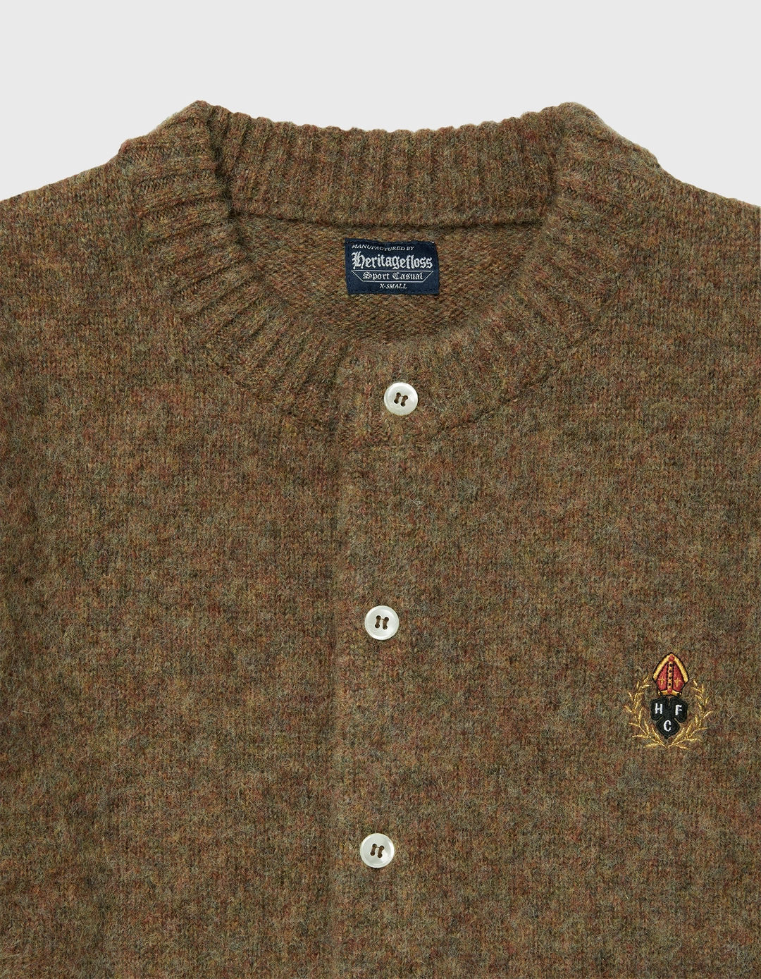 헤리티지플로스 CREST SHAGGY DOG ROUND CARDIGAN (W) / M.Brown 상품 이미지 2