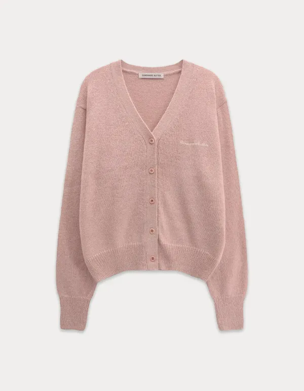 Eddy Alpaca Cardigan - Pink