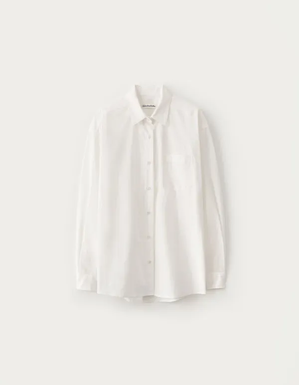 Heart Point Over-Fit Shirt - Ivory