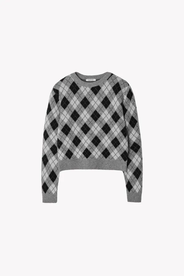 Pilon Argyle Knit (Gray)