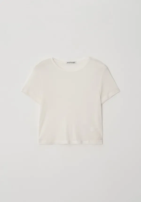 Wool half tee (Ivory)
