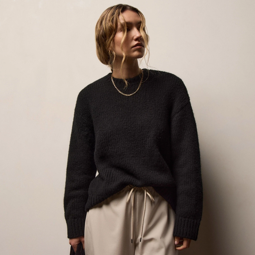 제임스펄스 Textured Cashmere Sweater - Black 상품 이미지 2