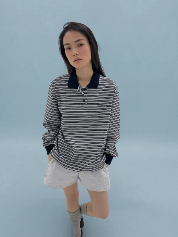Sunday Stripe PK T shirts / Dark Navy