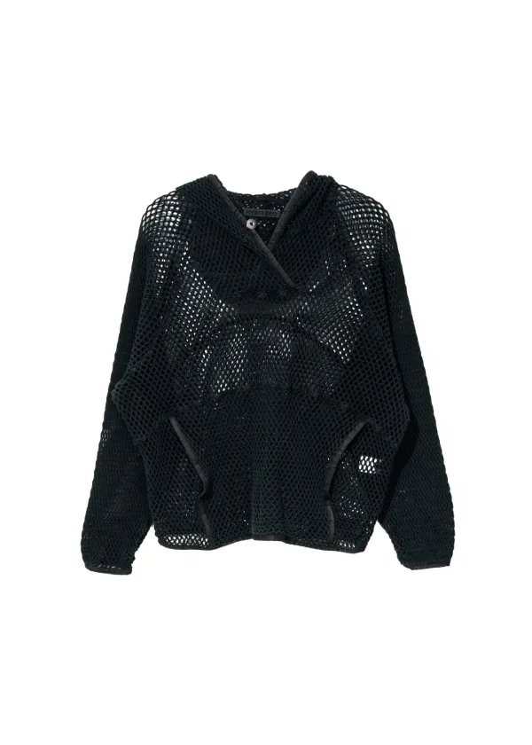 Washed Mesh Hoodie