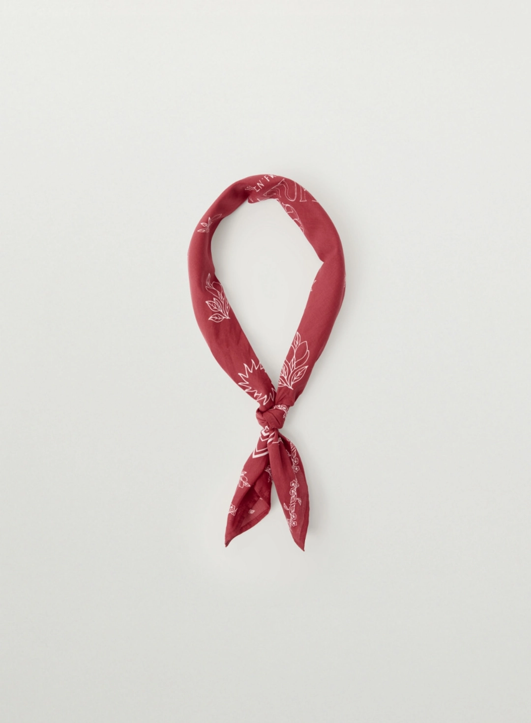 세터 Graphic Cotton Scarf - Red 상품 이미지 2