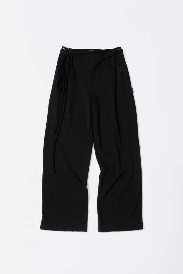 Wrap Sweatpants Black