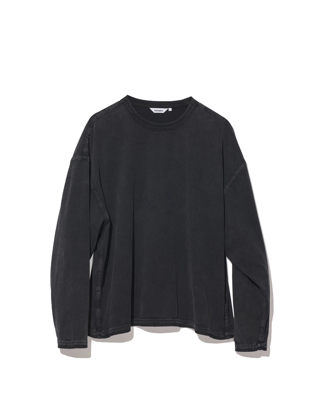 파르티멘토 VTG Washed Binding Long Sleeve_Black 상품 이미지 3