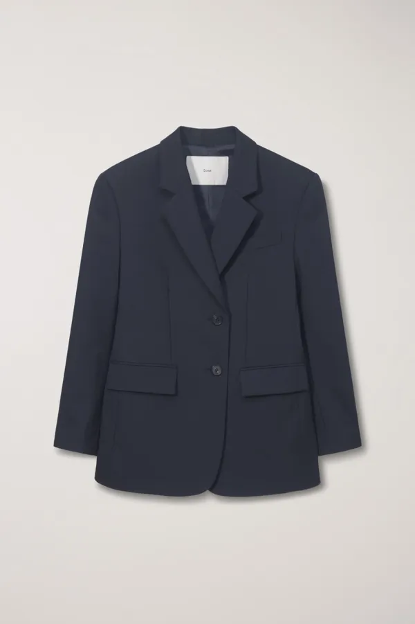 ESSENTIAL 2 BUTTON WOOL BLAZER MIDNIGHT NAVY_UDJA6A202N3
