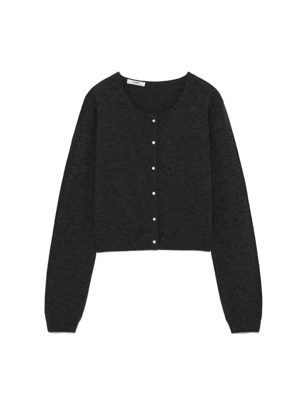 G CLASSIC LOOSE FIT CARDIGAN (CHARCOAL)