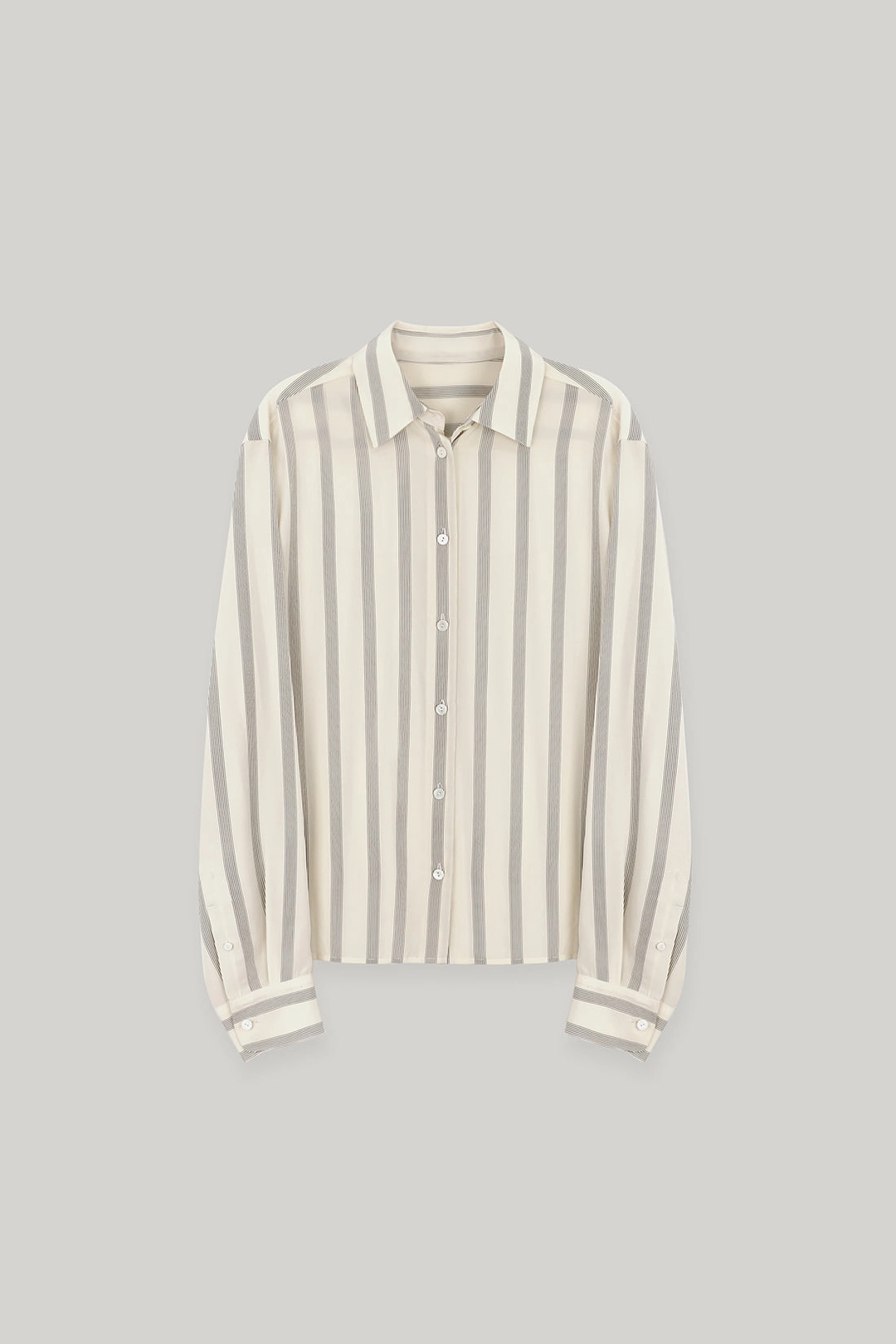 엘보른 Alexis Stripe Silk Shirt 상품 이미지 1