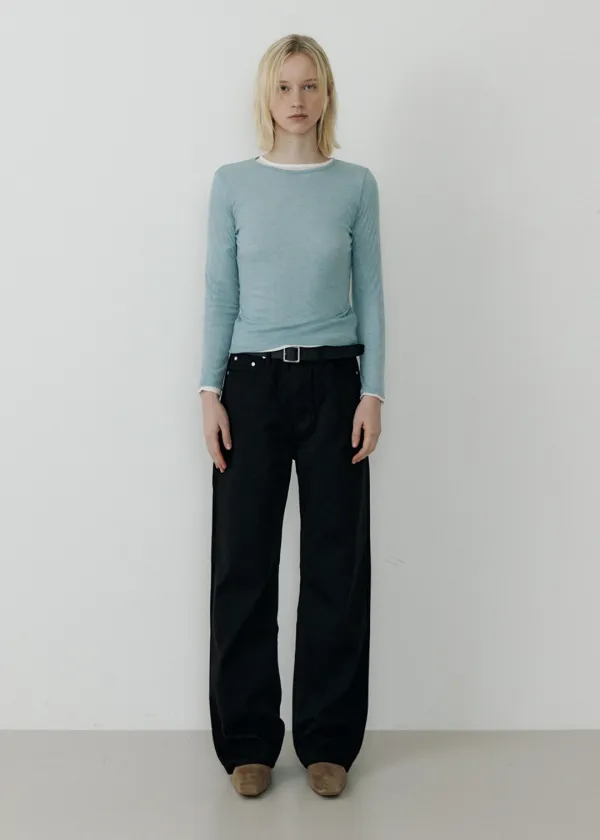 [29차] Wide denim (black)