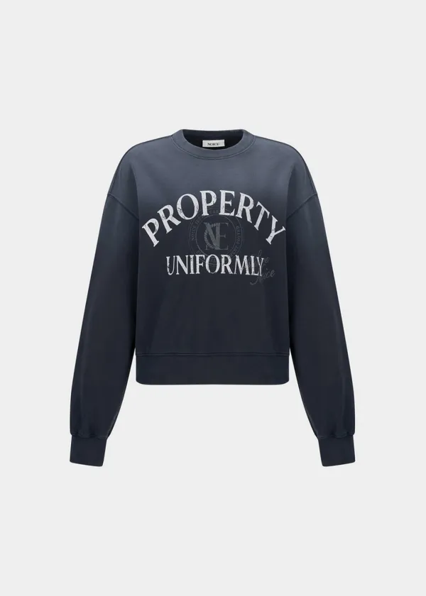 W PROPERTY EMBLEM SWEATSHIRT - BLUE