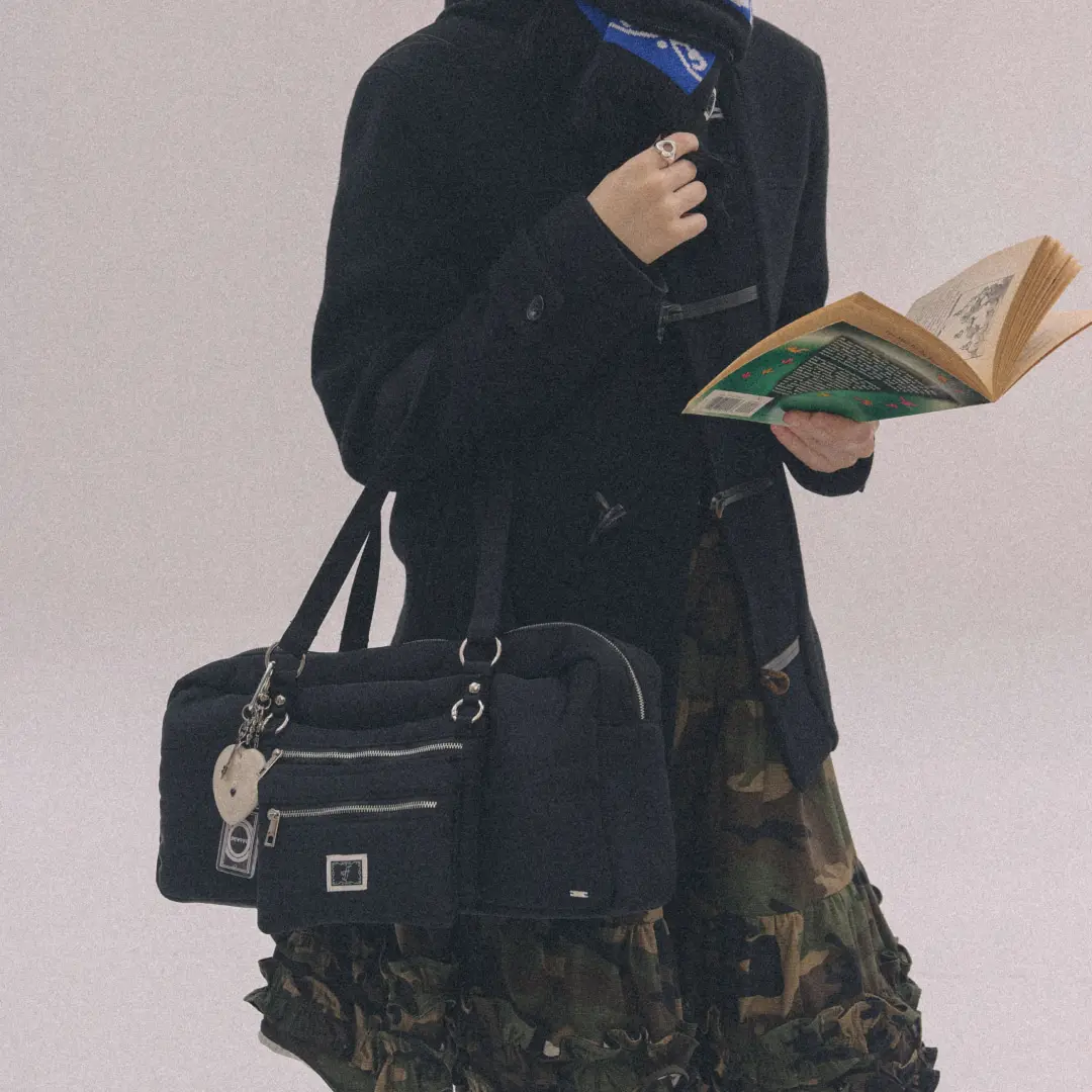 엔프프 clip pouch bag-black 상품 이미지 2