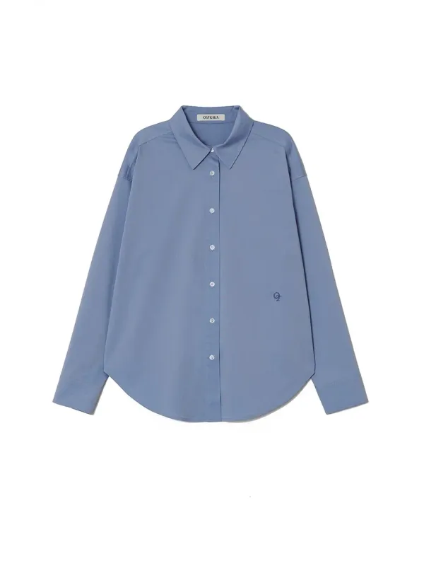 Essential Wrinkle Free Basic Shirt Blue