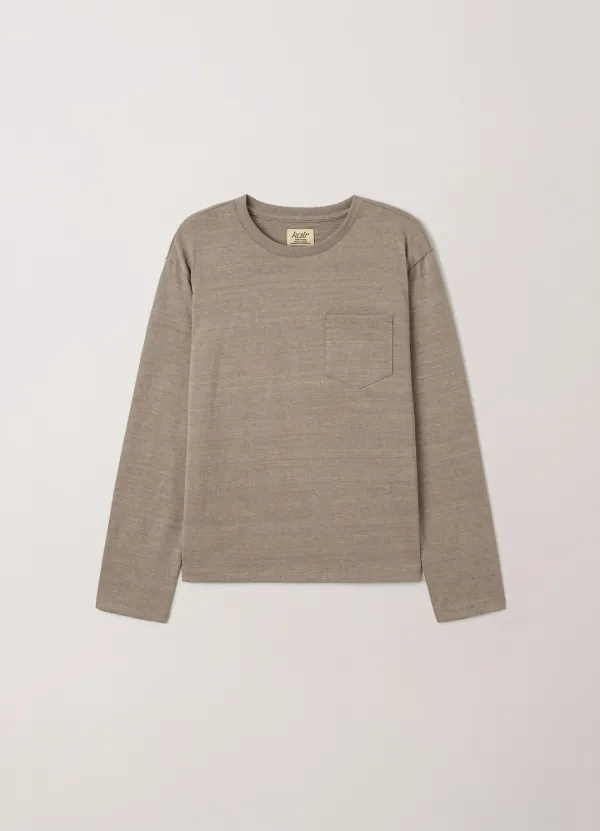 Washed Pocket Long Sleeve (Oat Beige) - Kair