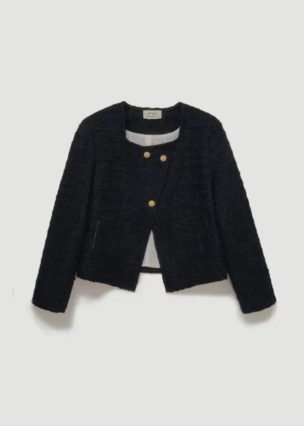 Deeze tweed jacket (블랙)