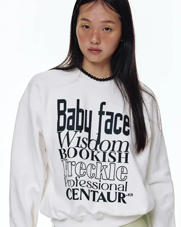 BABYFACE SWEATSHIRT_WHITE