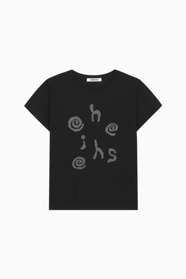 LOGO SLIM T-SHIRT, BLACK