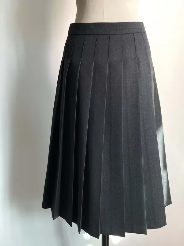 Carrie Pleated Skirt (charcoal)