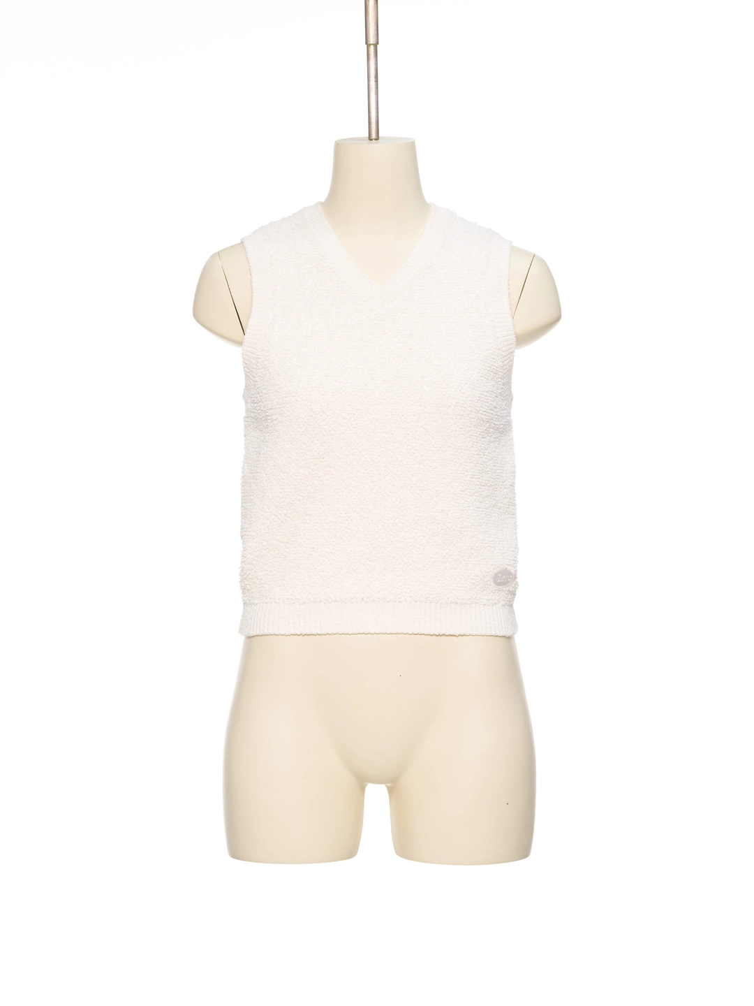 푸쉬버튼 SS26 ZERO WHITE BOUCLE KNIT VEST 상품 이미지 1