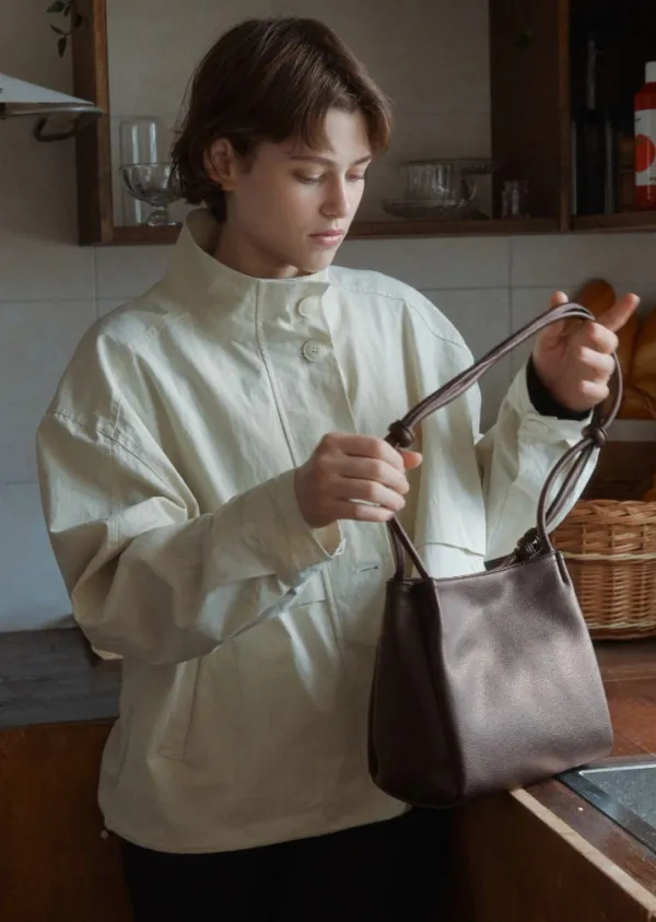 ANC SOFT STRING SHOULDER BAG_BROWN