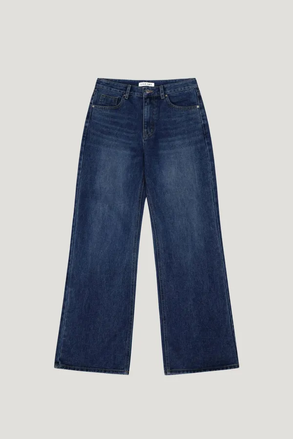 [L/V] milton straight denim (deep blue)